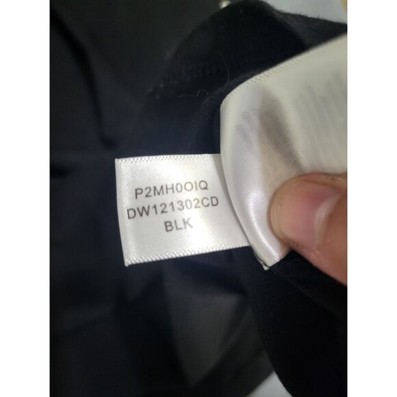 DKNY Women's XL Silver Studded Embellished Black Top Rock Goth Glam - Picture 9 of 10